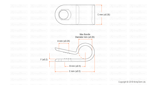 Equipamiento Eléct. Y Prueba Black Nylon P Clips Para Diámetro Del Cable 6.0MM 1